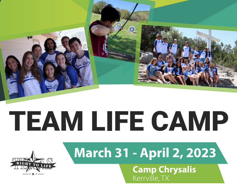 FTP’s Sanctity of Life group sponsors scholarship for TEAM LIFE CAMP in Kerrville