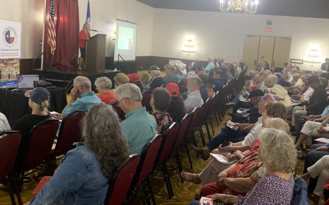 FTP co-sponsored the 89th Texas Legislature Preview Event in Kerrville with topics including election integrity, vehicle kill switches, gold and silver as legal tender and much more!