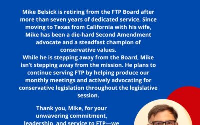 Mike Belsick Retires from FTP Board